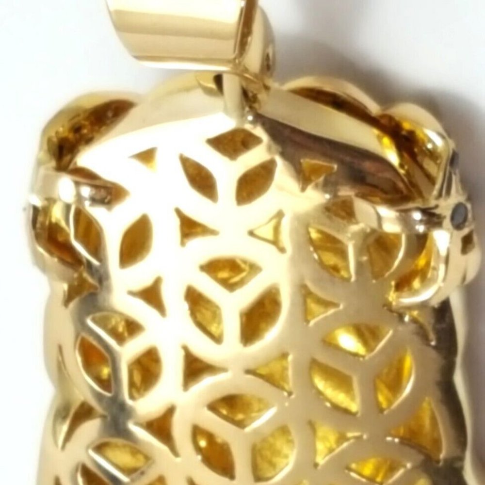 Unique 18k Solid Yellow Gold Religious Jesus Head… - image 8